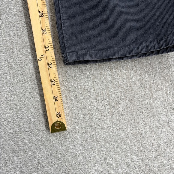 Faherty Pant Men 36x32 Gray Stretch Terry Corduroy 5 Pocket Slim Straight Preppy - Picture 13 of 15